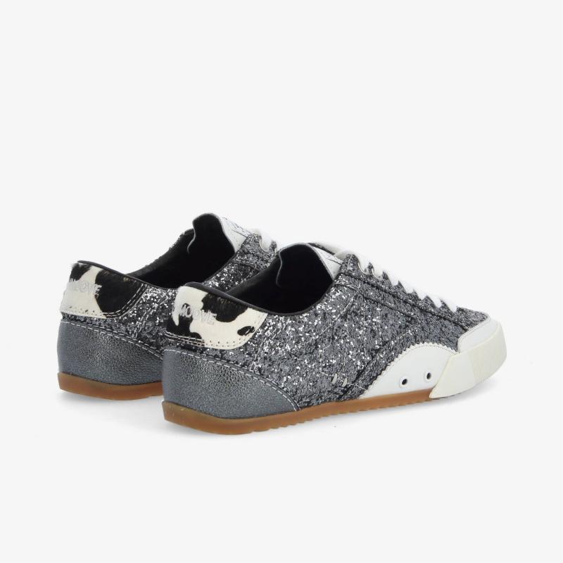 MICK SNEAKER W - GLIT/PONY COW - GREY